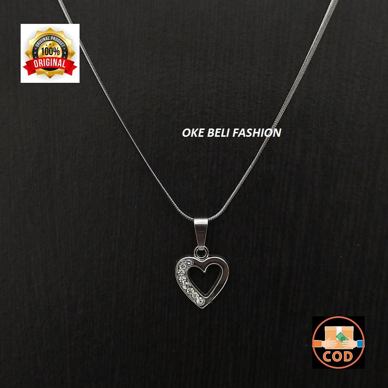 TREN kalung liontin fashion wanita 100% real pick anti karat awet dan tahan lama