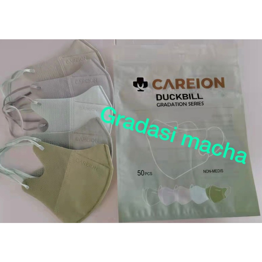 CAREION MASKER DUCKBILL GRADATION SERIES EMBOS 3PLY ISI 50 MIX 5 WARNA