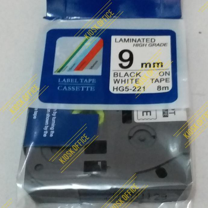 

✨BISA COD✨ Pita Label Tape Printer Brother (TZe- Label Tape) - Putih 9mm