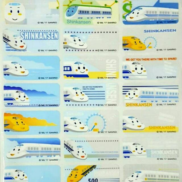 

Label nama anti air stiker waterproof Premium Shinkansen Ori