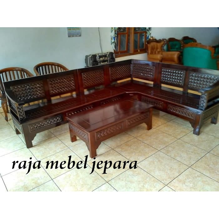kursi tamu sudut minimalis, kursi tamu minimalis jati, furniture