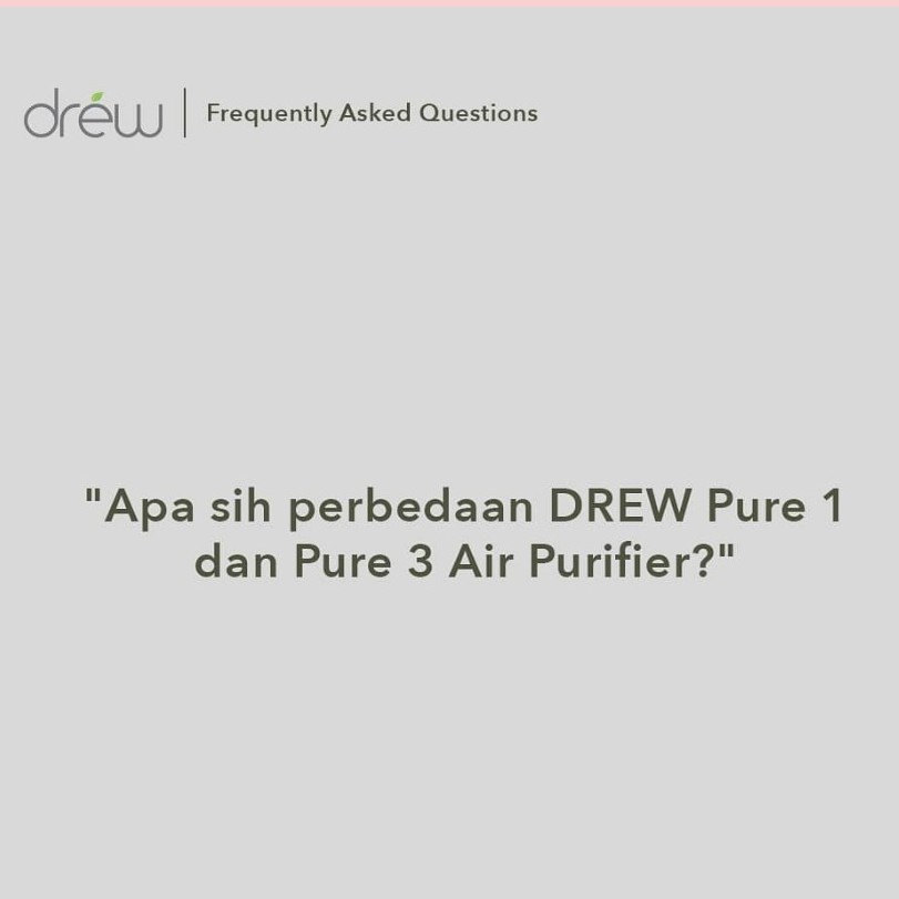 DREW Air Purifier Pembersih Udara PURE 1