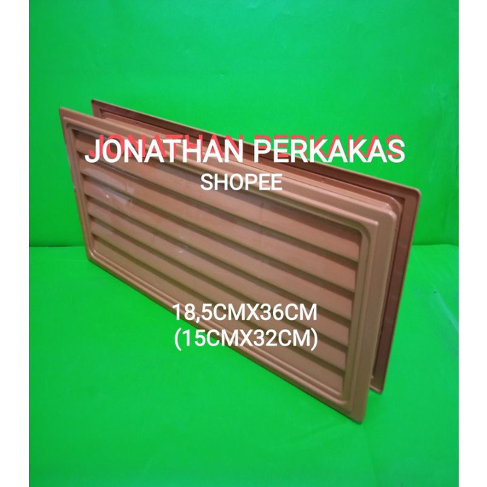 lubang angin pintu kamar mandi plastik warna coklat