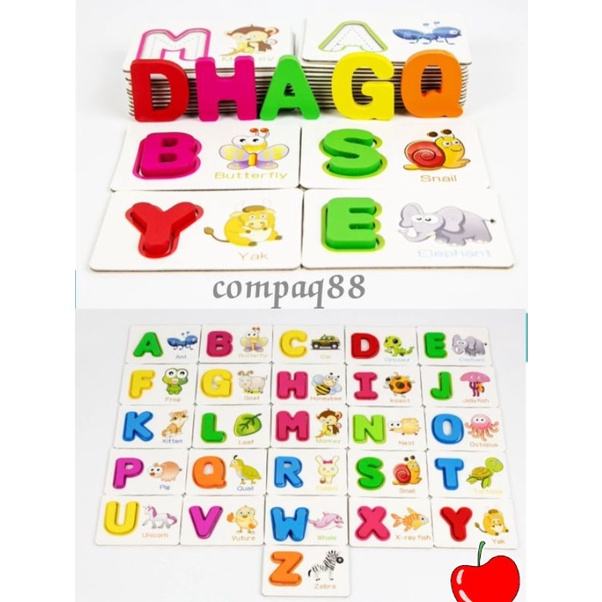 Mainan Edukasi ENGLISH LETTER LEARNING CARD