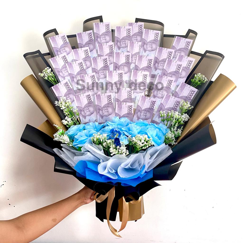 [ READY] Buket Bunga Uang 100 Ribuan | Money Bucket Instant Jakarta | Kado Ulang tahun  hadiah  buket sultan money bouget  buket costum money buket bunga/ buket uang, money cake, hadiah ulang tahun, hadiah kado hari ibu, hari ayah