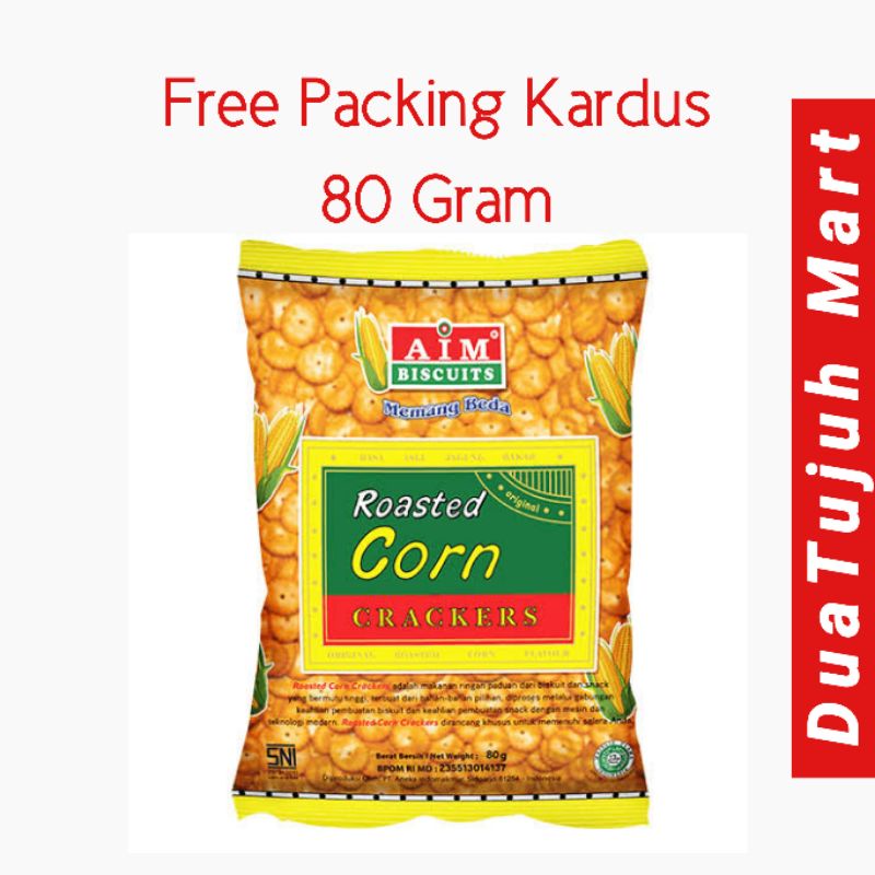 AIM Biscuit Roasted Corn Crackers 80 Gram