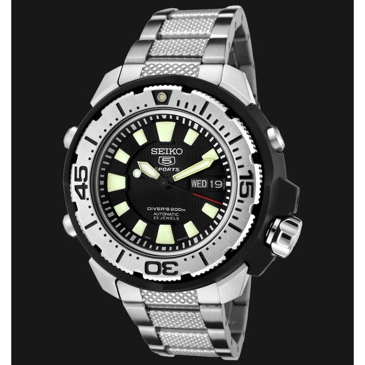 Seiko 5 Sports SKZ247K1 / Automatic Divers SKZ247 Original &Bergaransi