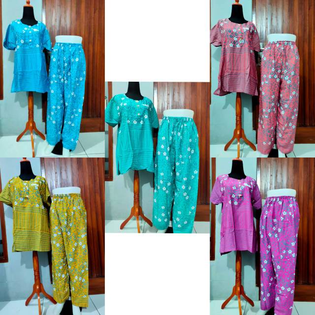 Daster setelan celana panjang