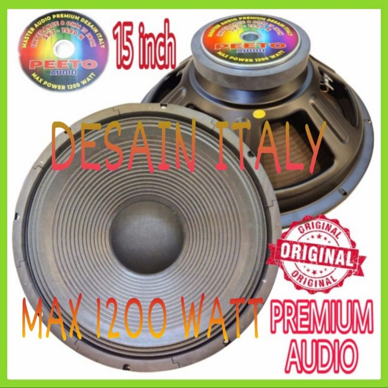 Speaker Component PEETO 15 Inch SKJ-1590 N Master Audio Premium Italy