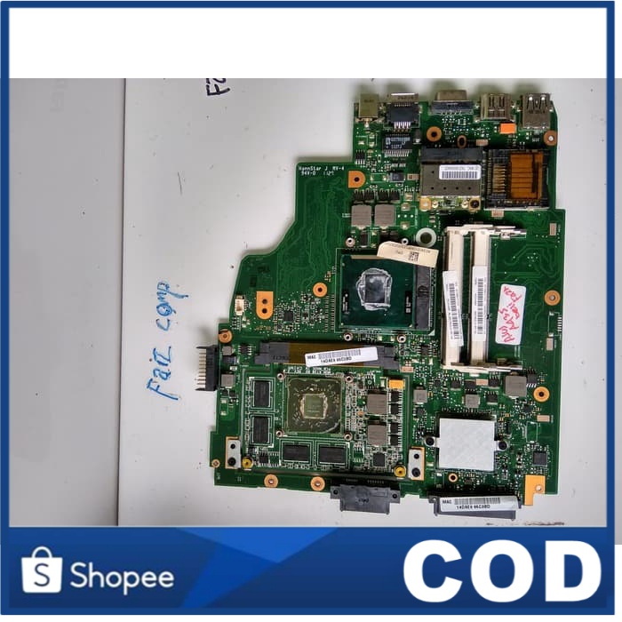 MOTHERBOARD MAINBOARD MOBO ASUS A43S K43SA PAKAI SLOT VGA