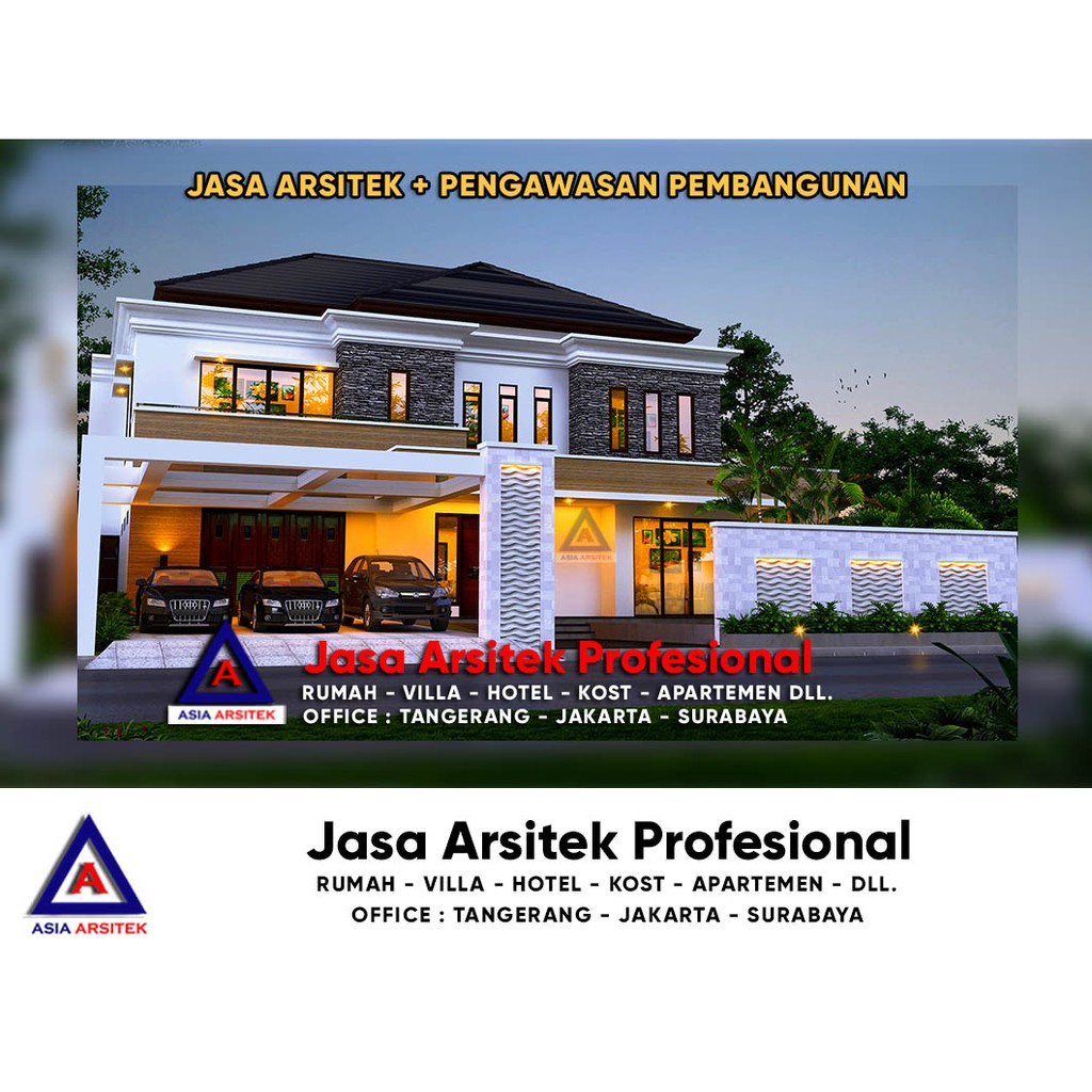 Jasa Arsitek Jakarta Desain Gambar Rumah Mewah Tropis Shopee Indonesia