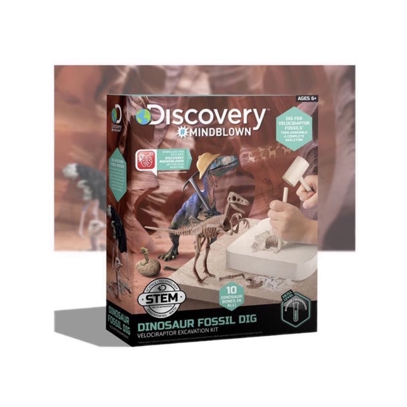 Discovery mindblown Dinosaur excavation kit