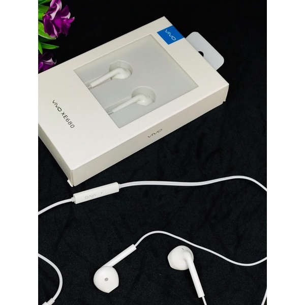 HANDSFREE EARPHONE VIVO XE680 ORI PACKING DUS PROMO SEN