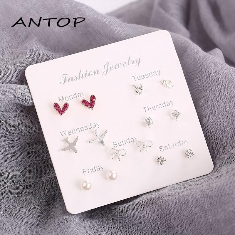 7 Pasangset Anting Tusuk Aneka Desain Gaya Simple Untuk Wanita