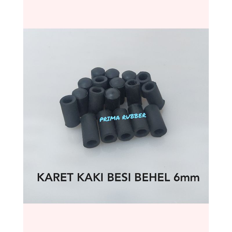 10 pcs KARET KAKI BESI BEHEL/BETON 6mm KARET KAKI MEJA RAK KURSI BESI BEHEL/BETON