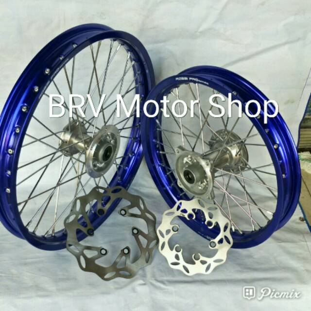 Velg Klx 16-19  18-21 Full Set Siap Pasang Velg Klx 150 Bf Dan D Tracker 150