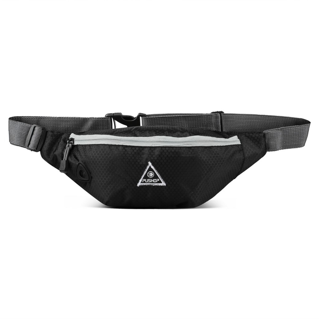 Waistbag Waterproof Lubang Headset Pushop Simpel Keren Kece Badai Aslina Bro