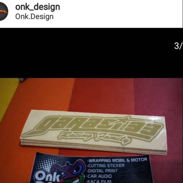 

cutting sticker stiker bebas desain printing waterproof label merk laminasi 50