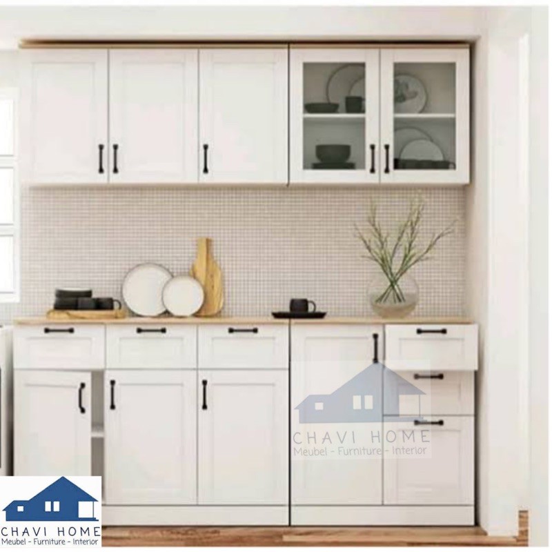 kitchen set rak dapur lemari dapur lemari piring kitchenset white minimalis super cantik