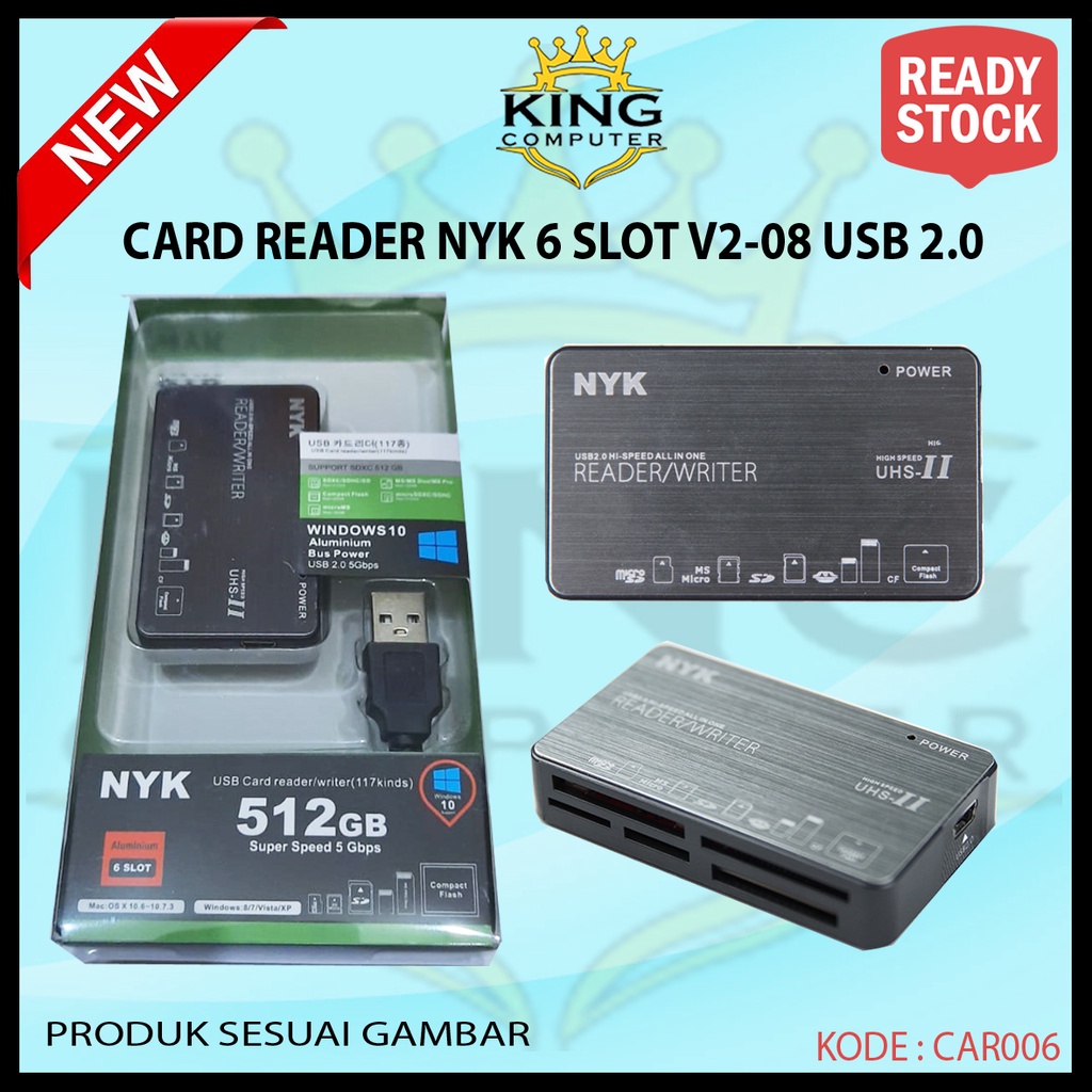 Card Reader NYK 6 Slot usb 2.0 V2-08