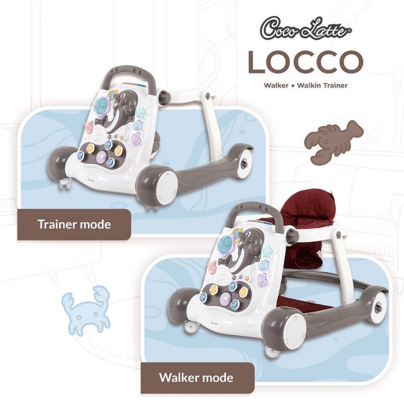 Baby Walker Alat Bantu Jalan Cocolatte Locco Push Walker Walking Trainer 10012