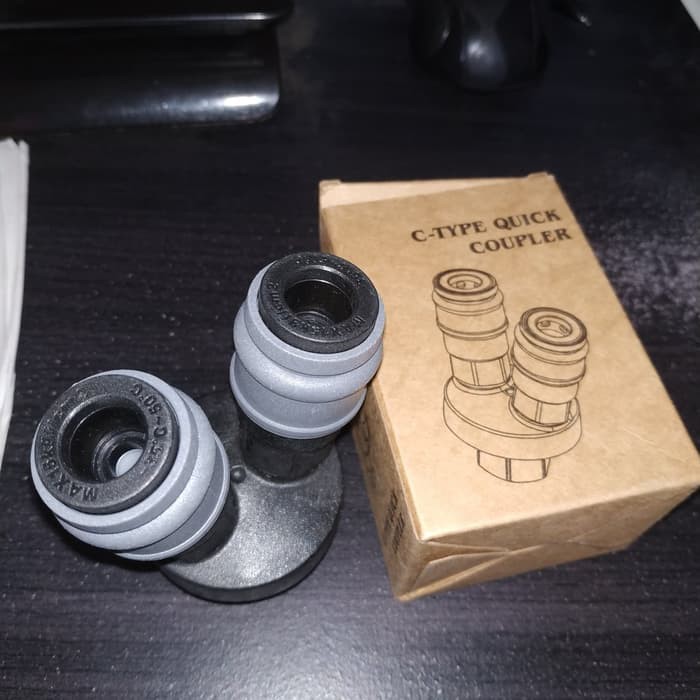 Quick Coupler cabang 2 nepler sambungan selang kompresor
