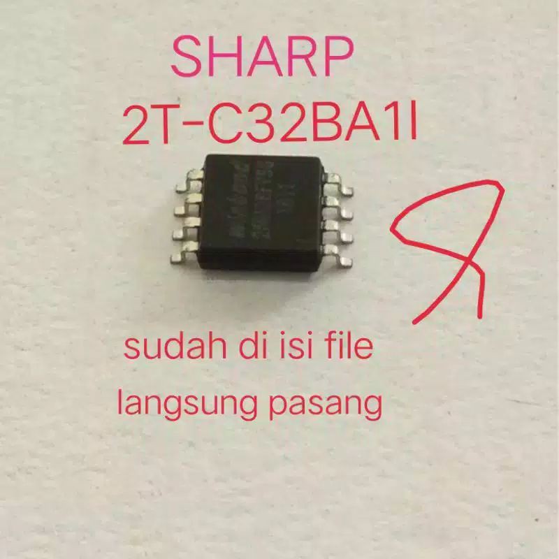 Ic eprom tv led sharp 2T-C32BA1I