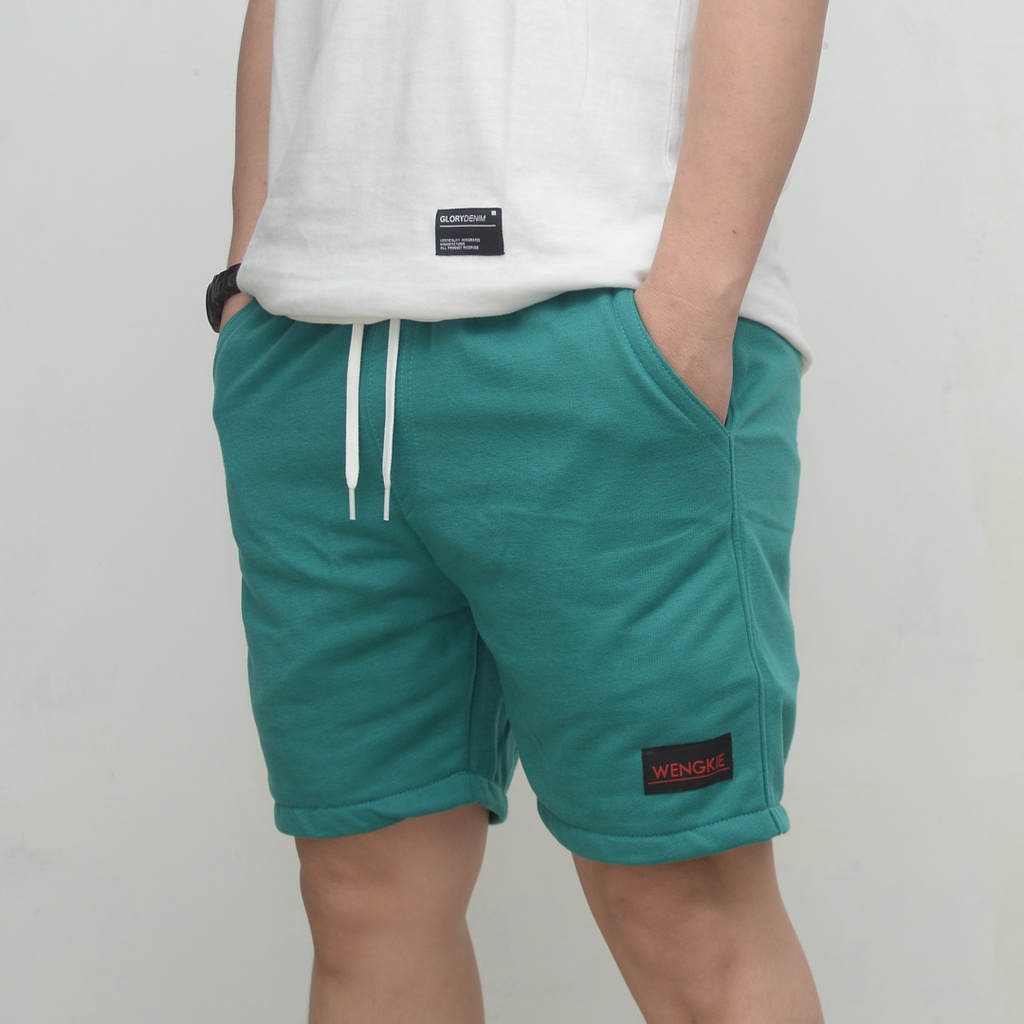 Wengkie.id / Boardshort / celana pendek pria / celana pendek wanita / celana casual / celana pendek murah / Warna Tosca