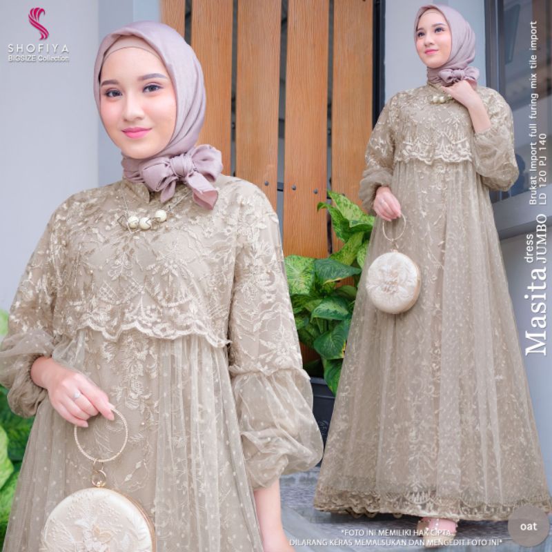 GAMIS BROKAT BRUKAT TILE BAJU KONDANGAN MEWAH TERBARU 2022 KEKINIAN BESTSELLER TERLARIS TERMURAH/WED
