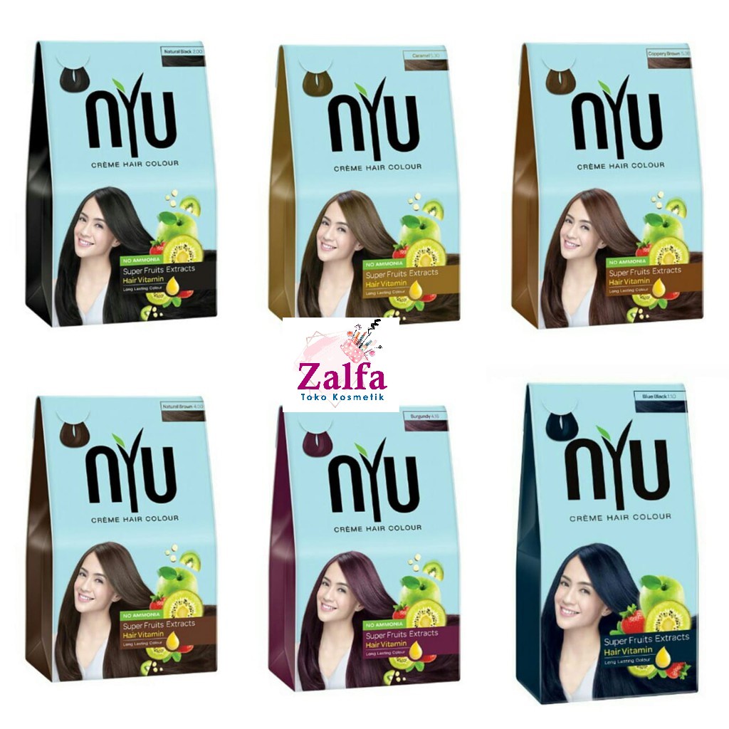 NYU Creme Hair Color / Pewarna Rambut / Cat Rambut Box