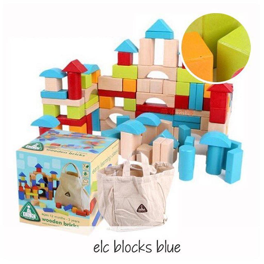 Edufuntoys ELC  BLOCKS 100pcs wooden bricks building 