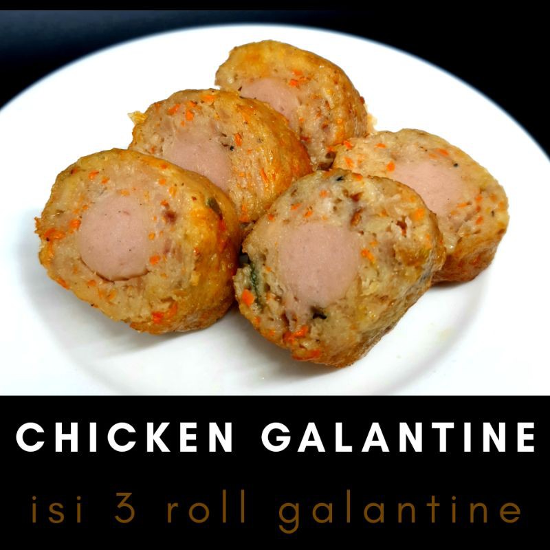 

Chicken Galantine / Rolade Ayam Sosis Enak