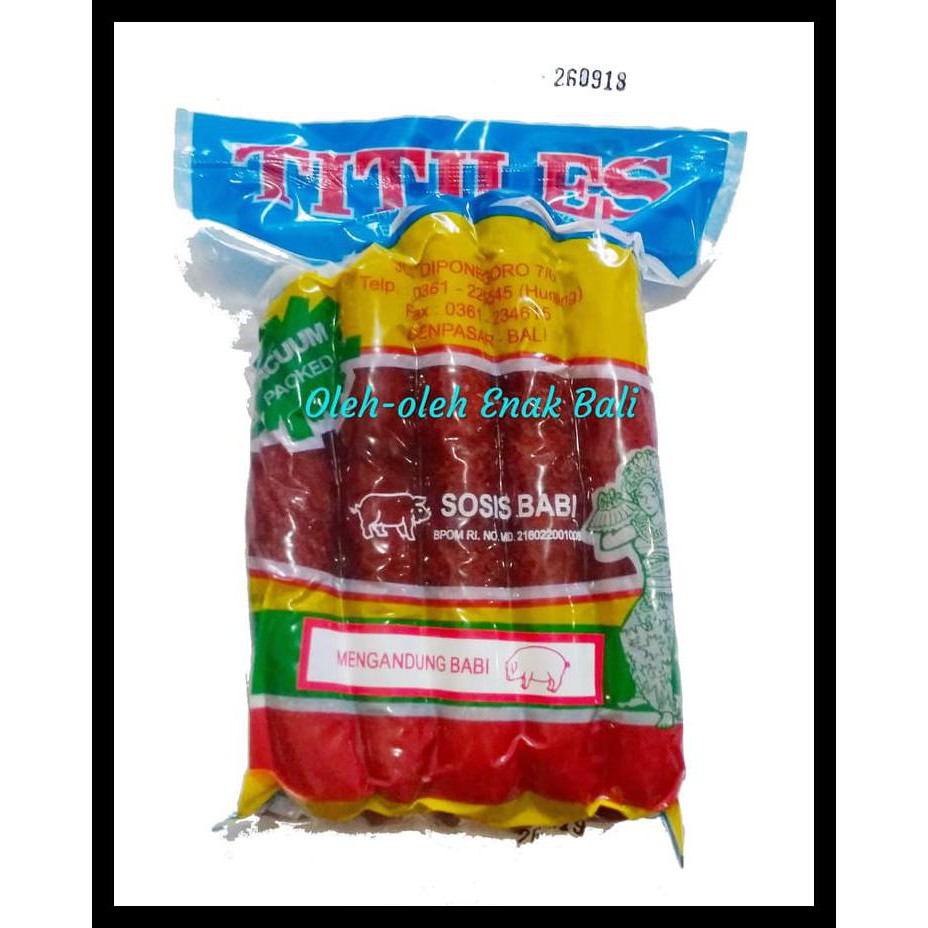 

PROMO! Sosis Babi Manis - Lapchiong Titiles 500gr FREE ONGKIR