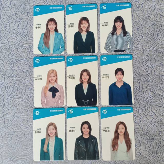 [Ready Stock] Official ID Card Photocard Twice Once 3rd Gen / 3rd Generation