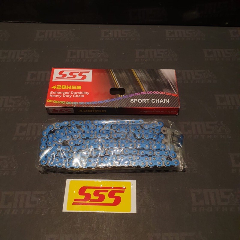 Rantai SSS 428 140 HSB Biru