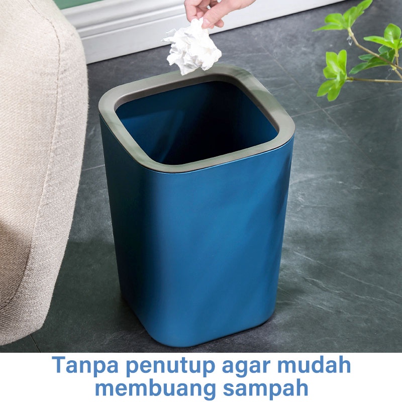 Letyeah &amp; Kaizenliving Tempat sampah besar kuat dan tahan lama / tong sampah gaya nordic minimalis / trash bin