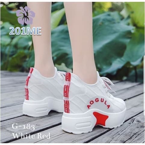 Sepatu Putih Wanita Cewek Casual Sneakers Dalton Series Saxteer 1 GH198  Wanita Sneaker Boots Aogul