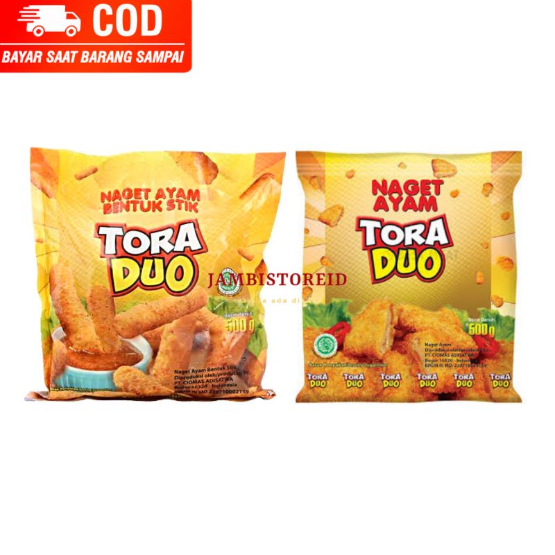 

(JAMBISTOREID) JAMBI LANGSUNG KIRIM Tora Duo Stick Nugget Ayam 500gram Naget Ayam Bentuk Stik Frozen Food Best Meat Jambi