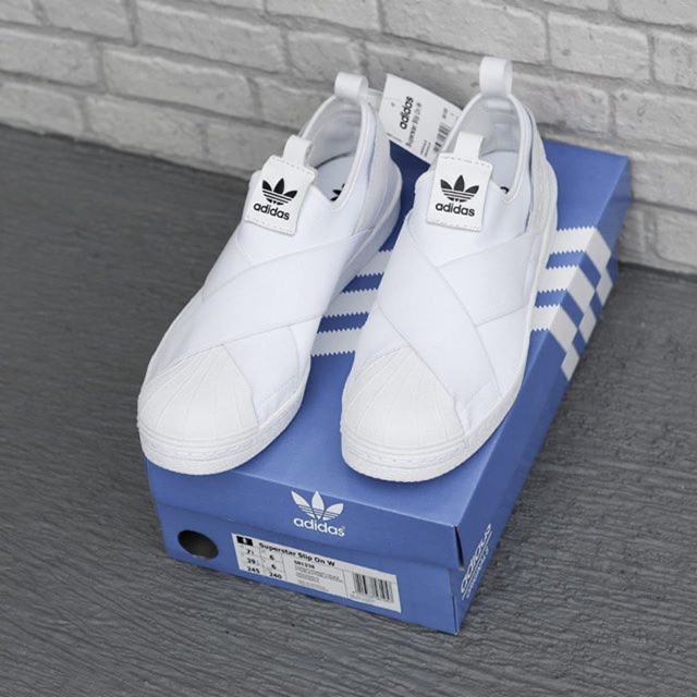 ADIDAS SUPERSTAR SLIP ON TRIPLE WHITE