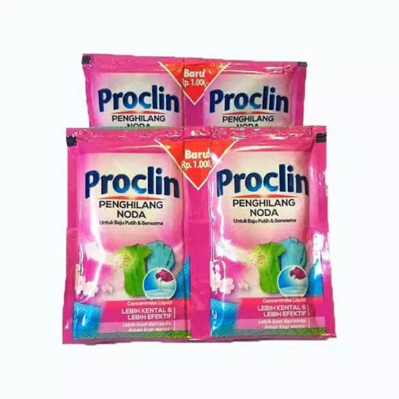 proclin sachet penghilang noda/aksi putih