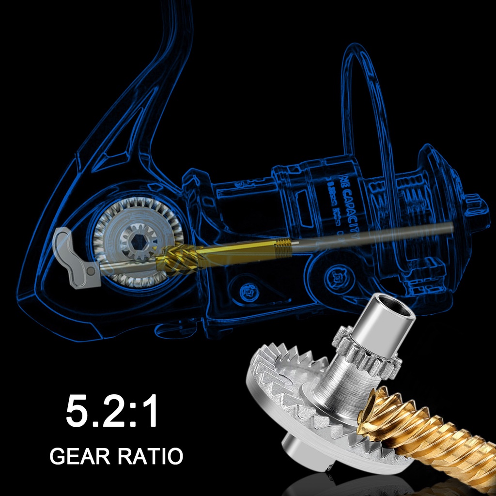 Sougayilang 1000-7000 Fishing Reel Harga terendah untuk Metal Spool Joran Pancing alat pancingan