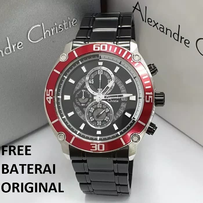 [Free Baterai] JAM TANGAN PRIA ALEXANDRE CHRISTIE AC 6494 ORIGINAL GARANSI RESMI 1 TAHUN