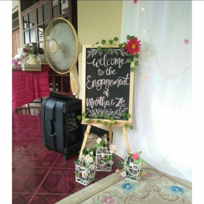 

Blackboard Papan Tulis Kapur + Stand 017