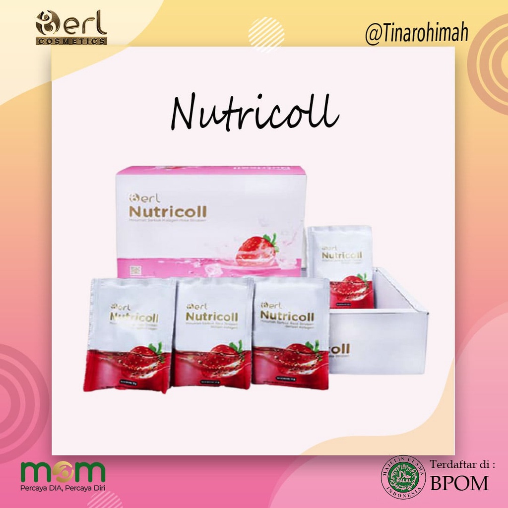 

B Erl Nutricoll Minuman Serbuk Kolagen Rasa Stroberi - Collagen - Colagen