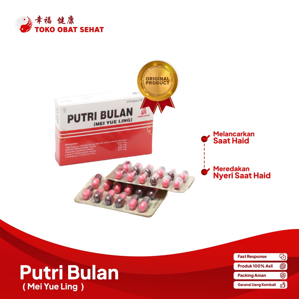 PUTRI BULAN MEI YUE LING obat pelancar haid - haid tidak teratur - nyeri haid