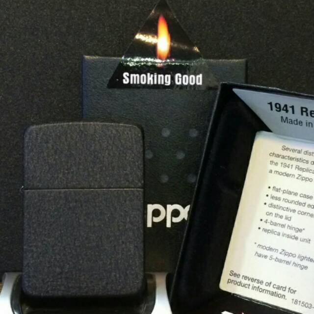 Zippo 1941 black crackle 28582