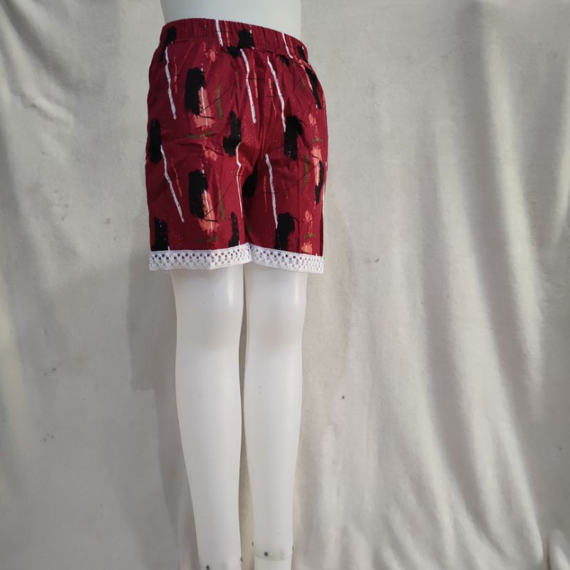 celana pendek wanita remaja dewasa M fit L hotpants wanita katun stretch ( celana wanita renda )