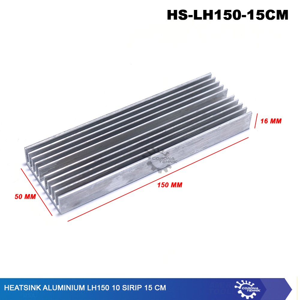 LH150 10 Sirip 15 cm Heatsink Aluminium