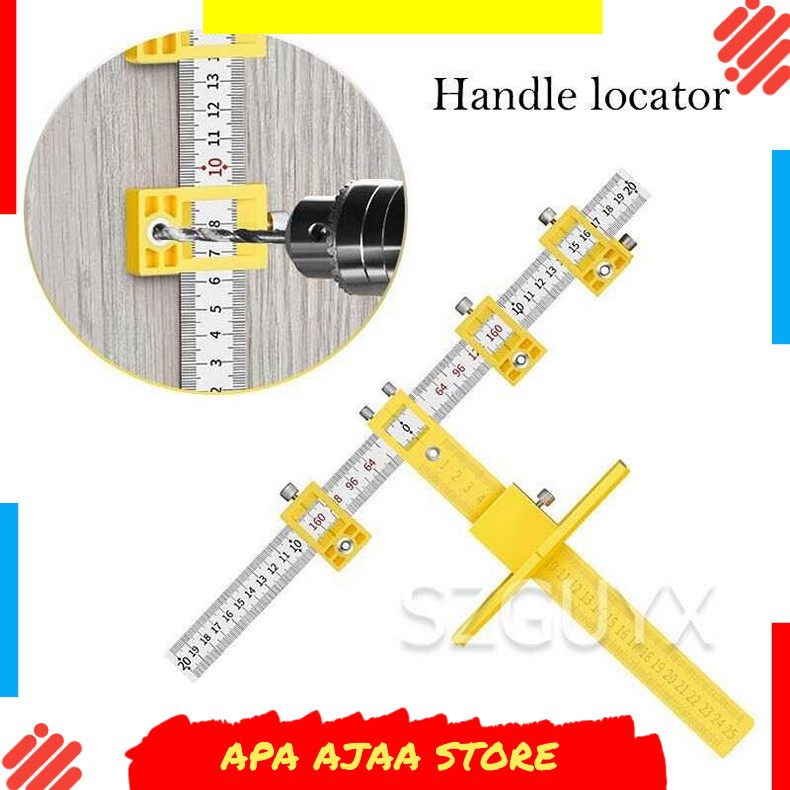 Best Seller ! Alloet Penggaris Alat Ukur Bor Woodworking Drilling Aid Tool - M138