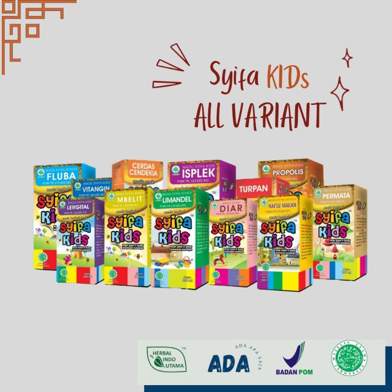 Syifa Kids All Varian - Fluba Turpan Diar Limandel Nafsu Makan Isplek dll